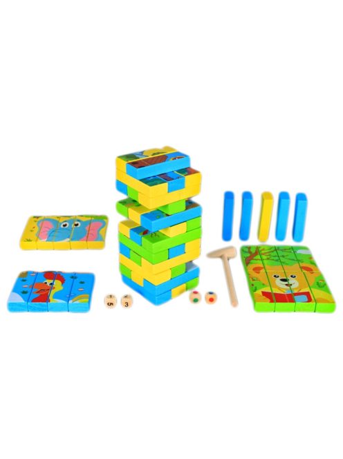 Puzzle multifuncțional jenga