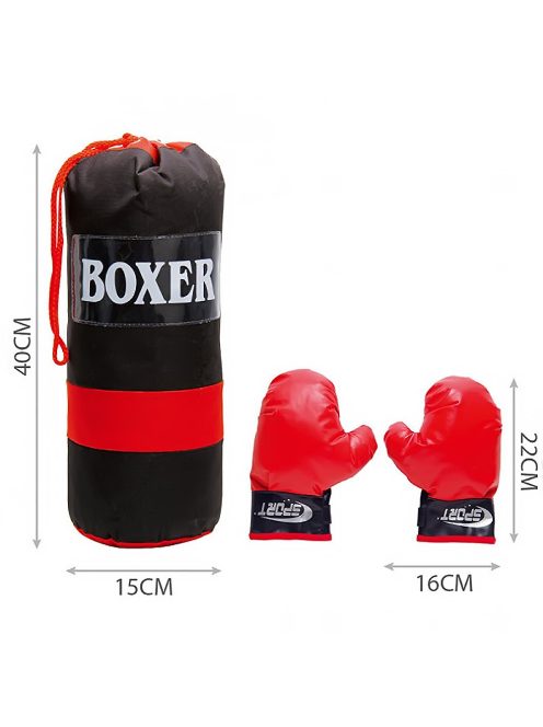 Sac de box pentru copii negru