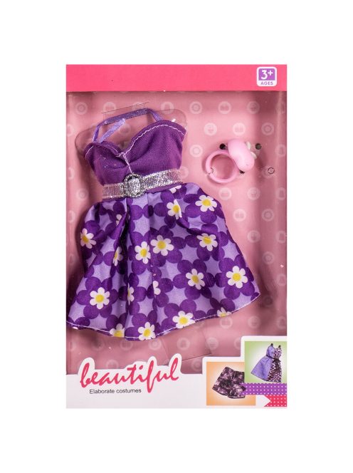 Rochie violet pentru păpușă